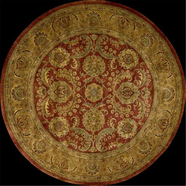 Nourison Jaipur Area Rug Collection Burgundy 8 Ft X 8 Ft Round 99446699725